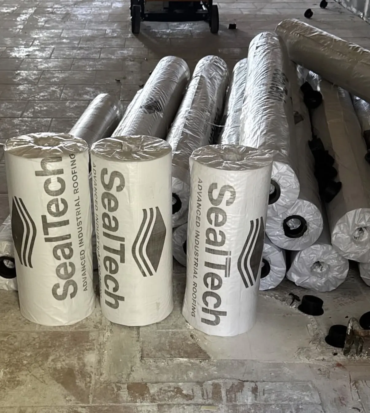 SealTech Advanced Industrial Roofing TPO membrane rolls